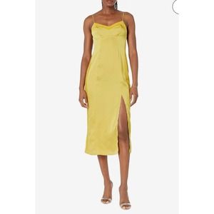 Free People Women's City Cool Midi Slip in Bitter Oil Size Large